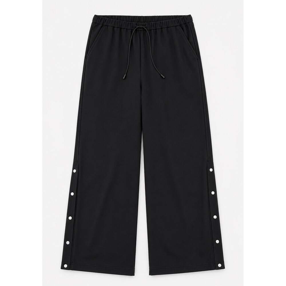 Athleta MVP Mid Rise Wide Leg Snap Pants size small P SP black athletic - Picture 8 of 8